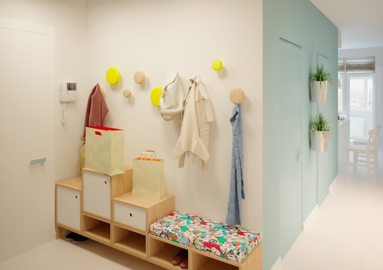 inšpirácia obývačka chodba-na mieru-botník-skriňa-drevo