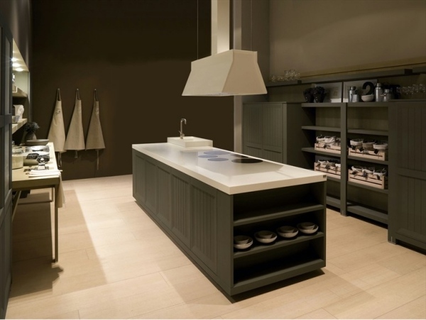 moderná kuchyňa z drevenej dyhy-s ostrovčekom-Dica