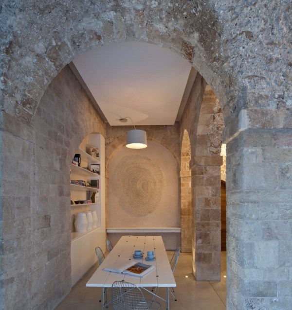 Tehlový múr starý dom Izrael