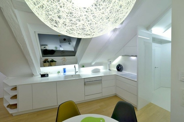 Kuchynská laminátová podlaha nápady na osvetlenie