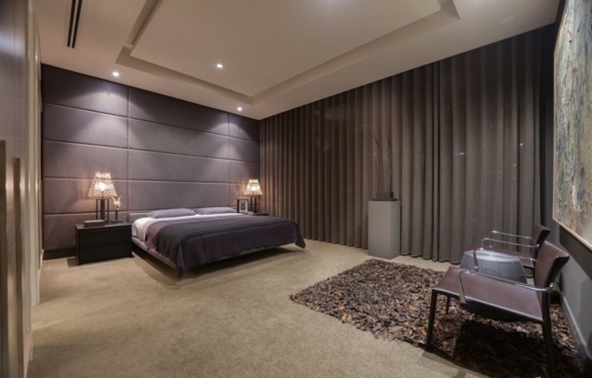 hnedé huňaté kobercové záclony