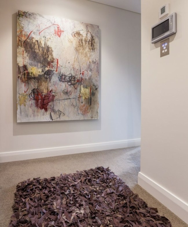 štýlová zostava na maľovanie chlpatej chodby s kobercom