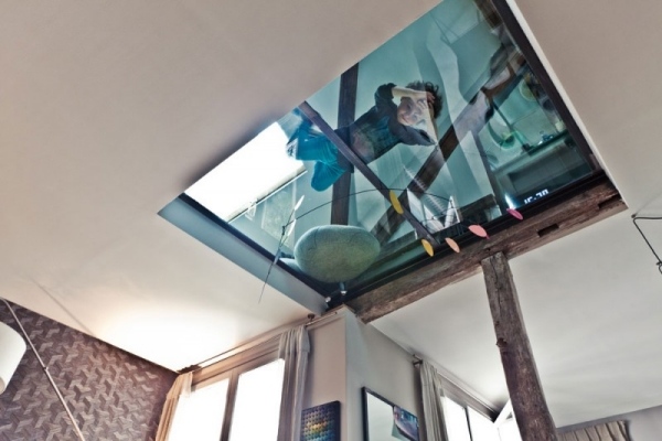 Apartmán so sklenenou podlahou LAtelier dArchi Apartmán so sklenenou podlahou LAtelier dArchi Paris