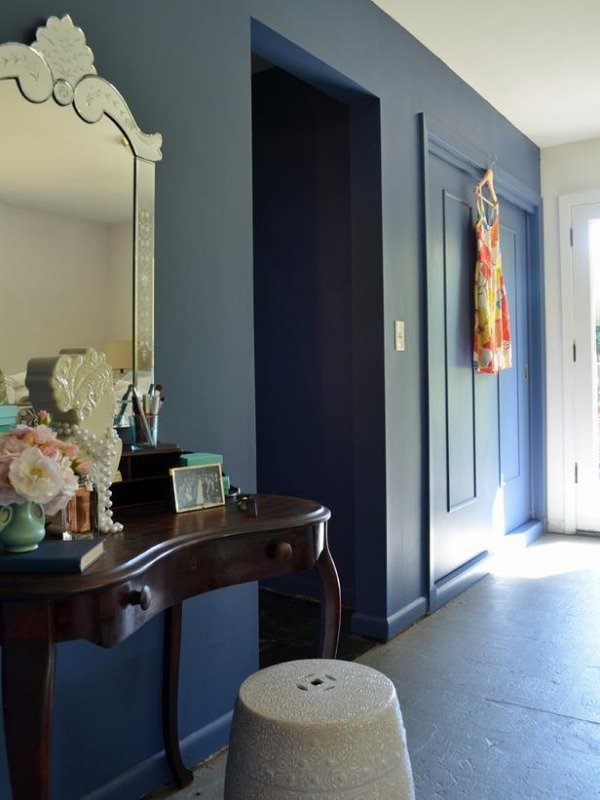 Moderný dizajn steny na rekonštrukciu spálne