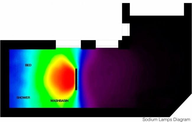 Osvetlenie kúpeľňového dizajnu Vstavané žiarovky do kúpeľne