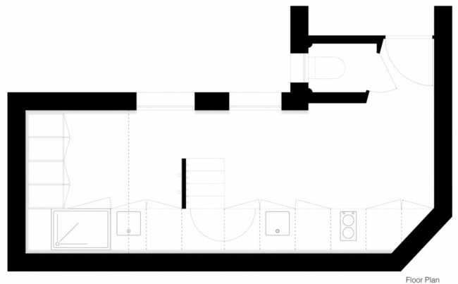 Pôdorys budovy dispozícia miestnosti jednoizbový byt Dispozičné riešenie jednoizbový byt