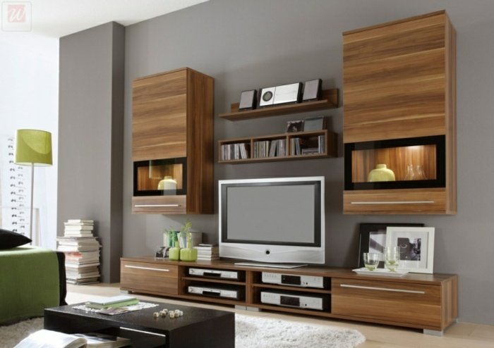 Buková nástenná jednotka z dreveného nábytku