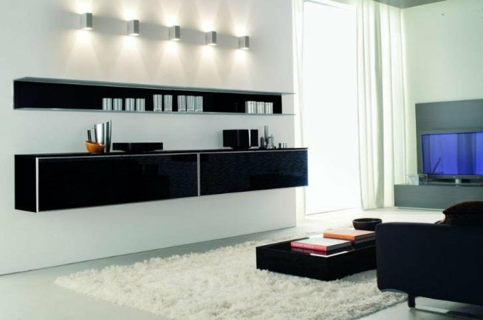 Nástenná jednotka LCD TV s panelmi s vysokým leskom