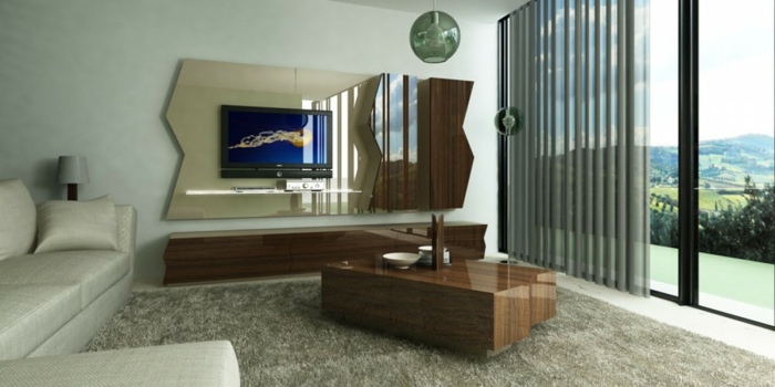 Dizajnérske riešenia-nástenná jednotka-moderné