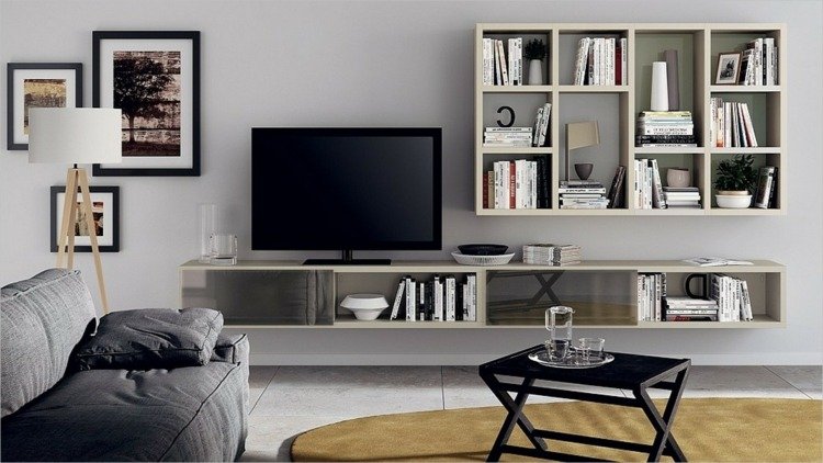 postavte si vlastný nábytok na stenu, nábytok do obývačky a konferenčný stolík okolo koberca