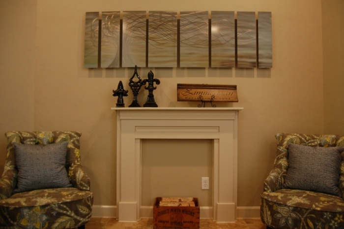 falošná krbová obývačka