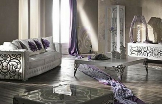 Neobarokový dizajn obývačky Neobarokový dizajn obývačky