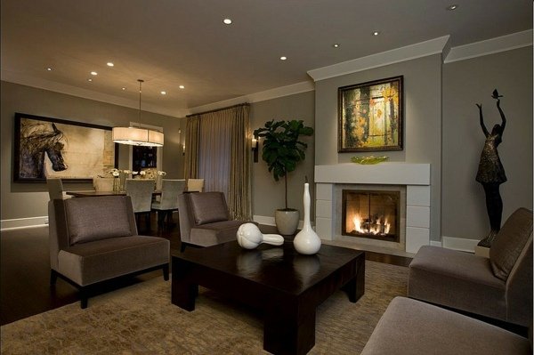 Maľba-so-koňom-soškou-krbom-konferenčný stolík-masívna