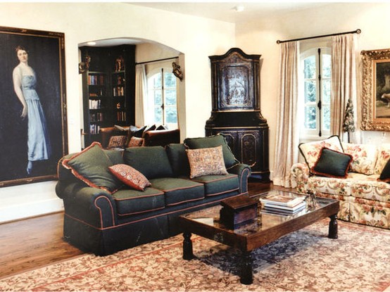 francúzsky vidiecky štýl v obývačke vo francúzskom vidieckom štýle