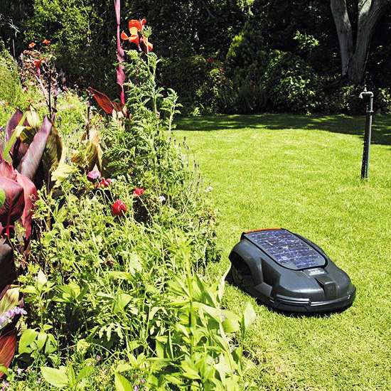 inovatívna solárna kosačka na trávu moderný model solárnej kosačky