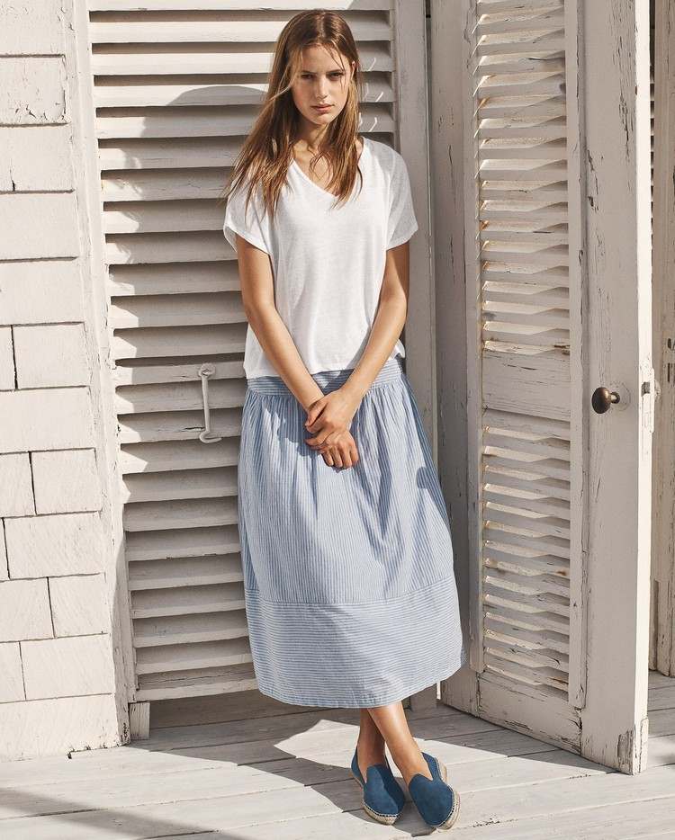 ako nosiť espadrilky ležérne trendy obuvi v lete 2021