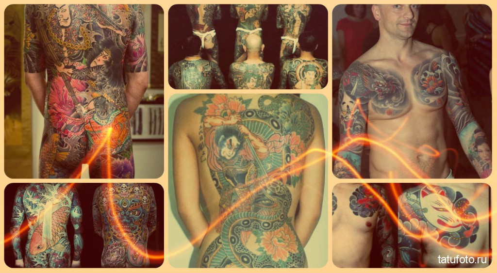 Japanska tetovaža - primjeri na fotografiji