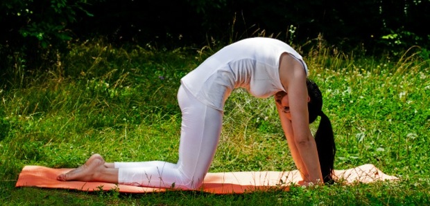 Katzenbuckel Začiatočníci trénujú, aby zostali fit