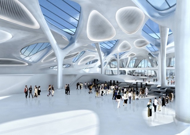 Hadid Osobný terminál Záhreb Chorvátsko Design Zaha Airy
