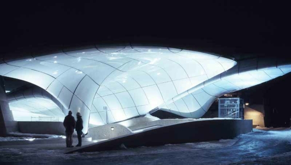 moderná architektúra-lanová železnica