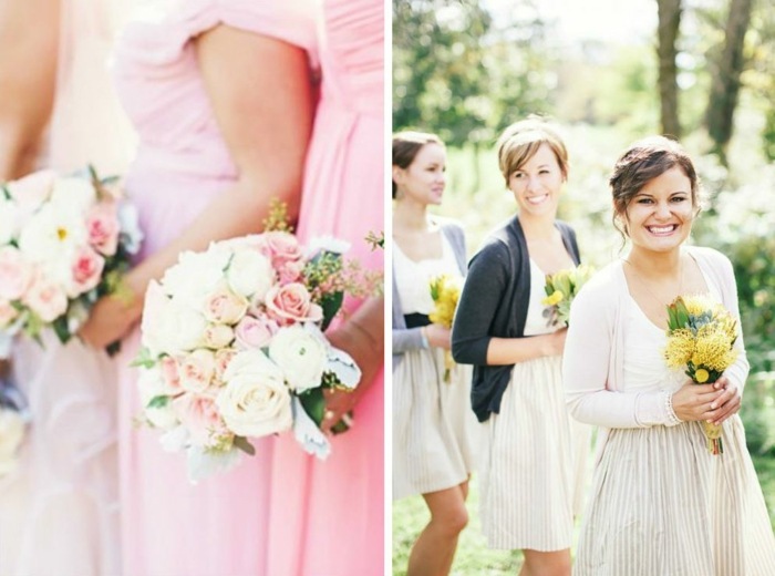 Ombré vzhľad ku každému oblečeniu a farbe Družičkovské šaty k skladaným šatám