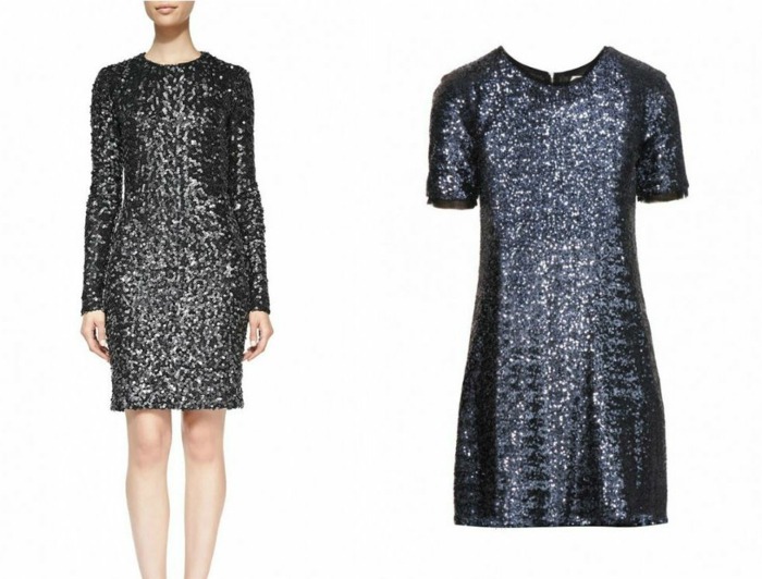 jemné látky očarujúce vzhľad družičiek Šaty z trblietavej látky, dlhý rukáv, družička, móda