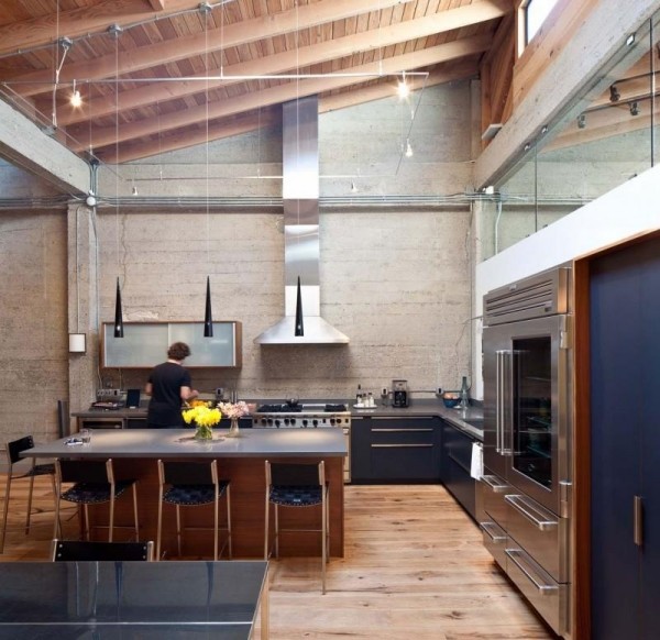 Rohová kuchynská kovová stolička-štýl SF Loft