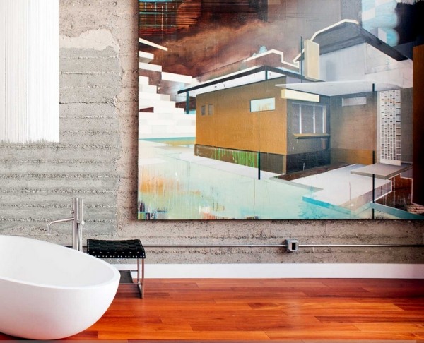 Maľby na stenu do kúpeľňovej vane