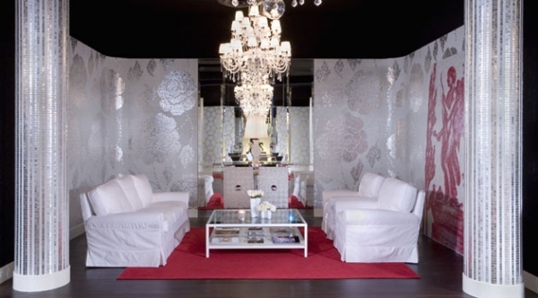 Dekoratívna obklad na stenu-kvetinové luxusné motívy