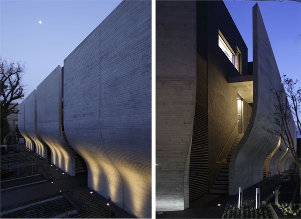 Futuristická budova Tokio, exteriér, futuristická budova