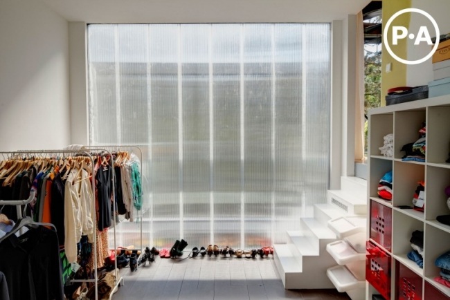 Vchod do šatne Projekt prestavby domu Osobná architektúra