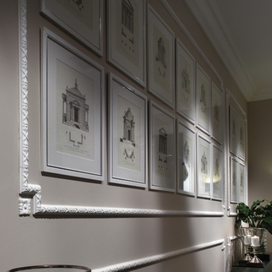 Nástenné dekoračné prvky-sadrová optika dekoratívna plastová-robustná Orac