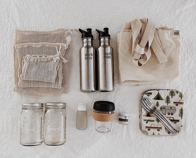 Cestovné veci s nulovým odpadom na dovolenku bez odpadu