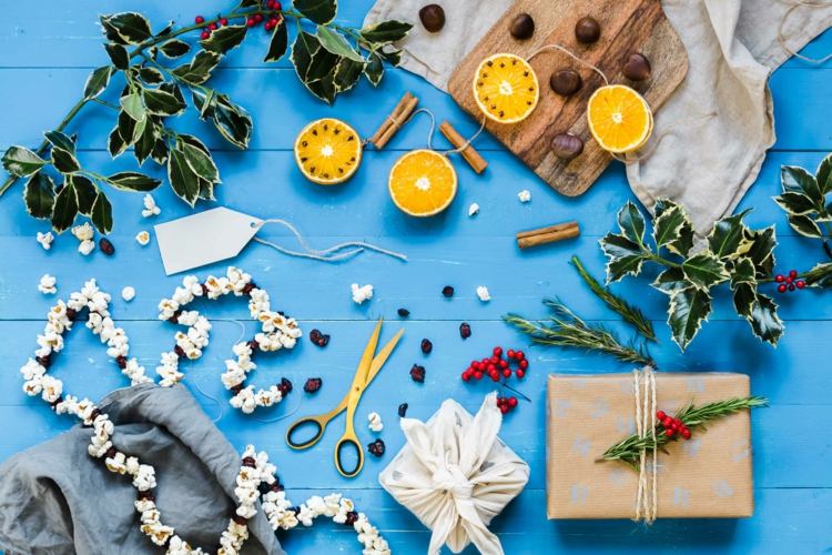 Balenie vianočných darčekov s nulovým odpadom a vlastnými rukami nápady na vianočné dekorácie
