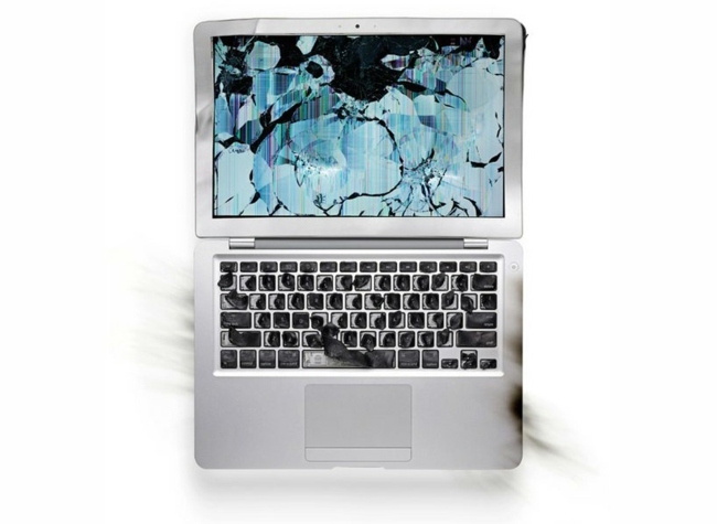 Počítač Apple ničí moderné umenie.Séria fotografií USA