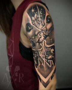 Vlasnik salona za tetoviranje - ANGEL ROSE - insta - @theangelrose - Fotografija gotove tetovaže za web stranicu 1