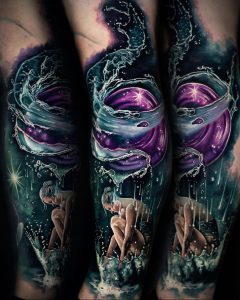 Vlasnik salona za tetoviranje - SAM BARBER - insta - @sambarbertattoo - Fotografija gotove tetovaže za web stranicu 1