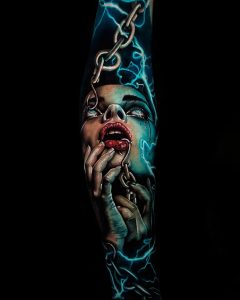 Vlasnik salona za tetoviranje - SAM BARBER - insta - @sambarbertattoo - Fotografija gotove tetovaže za web stranicu 5