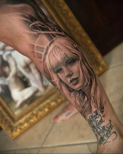 Vlasnik salona za tetoviranje - TENEILE NAPOLI - insta - @teneile_napoli - Fotografija gotove tetovaže za web stranicu 2