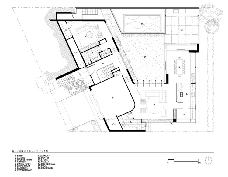 pôdorys aj kvetinový dom kelder architekti moderná budova