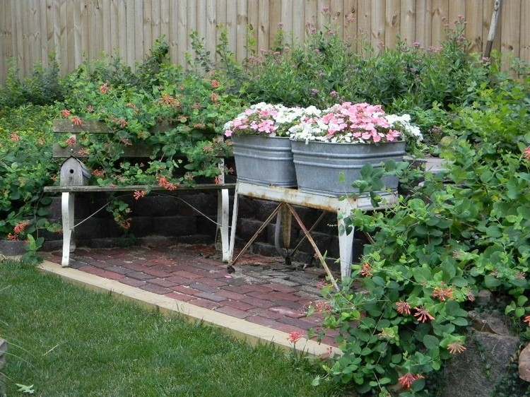 Výsadba zinkovej vane záhradnícke-kreatívne-deko