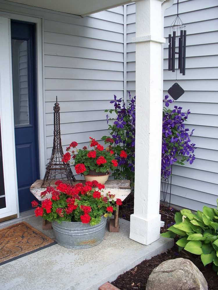 zinková vaňa-výsadba-dekorácia-vchod-dvere-kvety