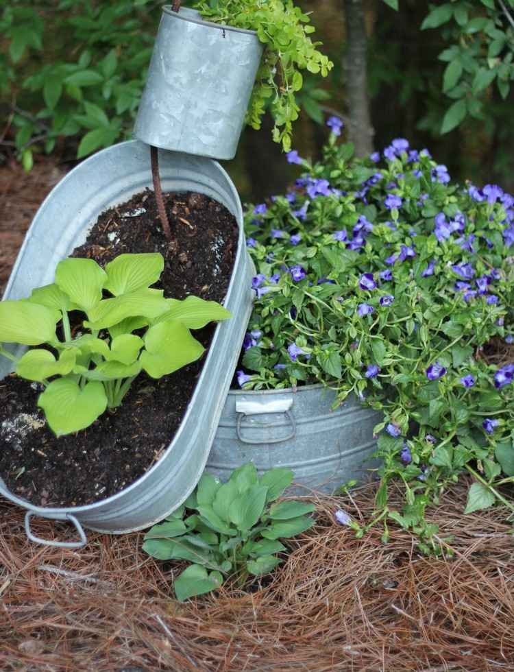 výsadba zinkovej vane-nápady-záhrada-vhodné-rastliny