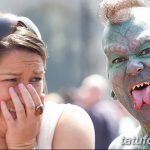 photo Snake tongue in man dated 02.02.2018 №027 - Snake tongue in man -