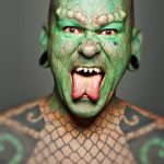 photo Snake tongue in man dated 02.02.2018 №038 - Snake tongue in man -