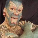 photo Snake tongue in man dated 02.02.2018 №039 - Snake tongue in man -