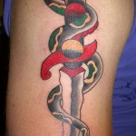 kard és kígyó tetoválás 4