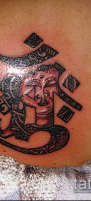 Buddhista tetoválásszám 308 - a minta hűvös változata, amely jól használható változtatásra és alkalmazásra tetováló buddhista imaként