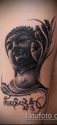 Buddhista tetoválás № 853 - a minta egyedi változata, amely sikeresen használható felülvizsgálatra és alkalmazásra buddhista szerzetesek tetoválásaként