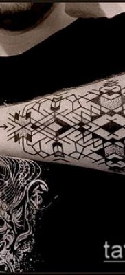 geometriai tetoválás 857. sz. - a minta hűvös változata, amely könnyen használható a geometriai minták finomítására és alkalmazására tetoválásként